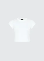 Soft Cotton Mini Tee - Gardenia