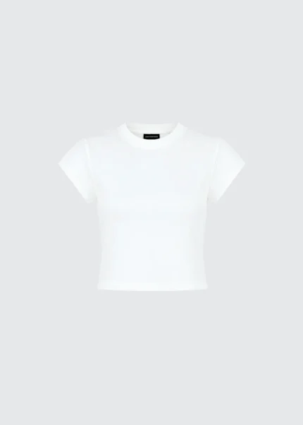 Soft Cotton Mini Tee - Gardenia