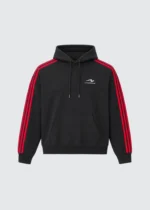 Muse French Terry Striped Hoodie - Redline
