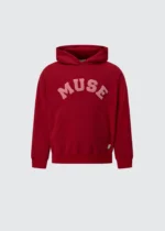 Muse Heavyweight Chenille Hoodie - Cherry