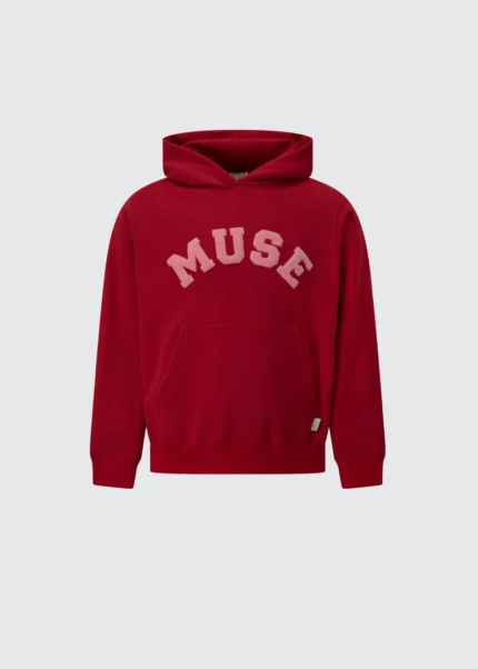 Muse Heavyweight Chenille Hoodie - Cherry