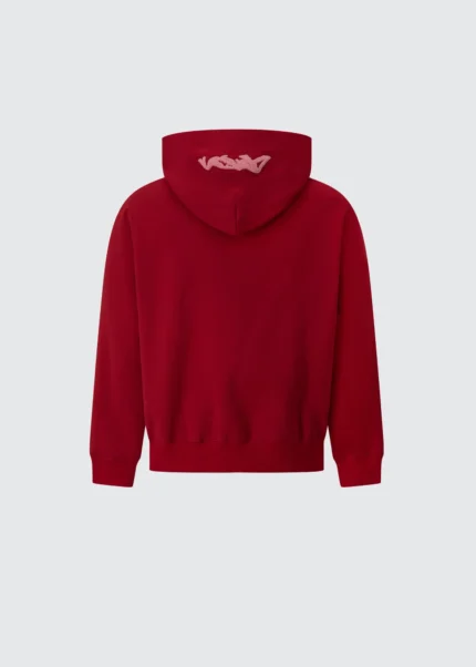 Muse Heavyweight Chenille Hoodie - Cherry