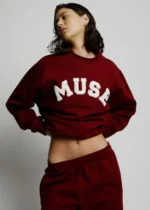 Muse Heavyweight Chenille Sweatshirt - Wine