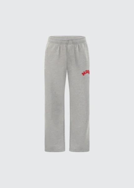 Muse Heavyweight Chenille Straight Joggers - Dove