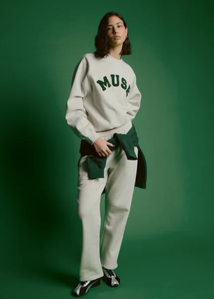 Muse Heavyweight Straight Joggers - Alabaster
