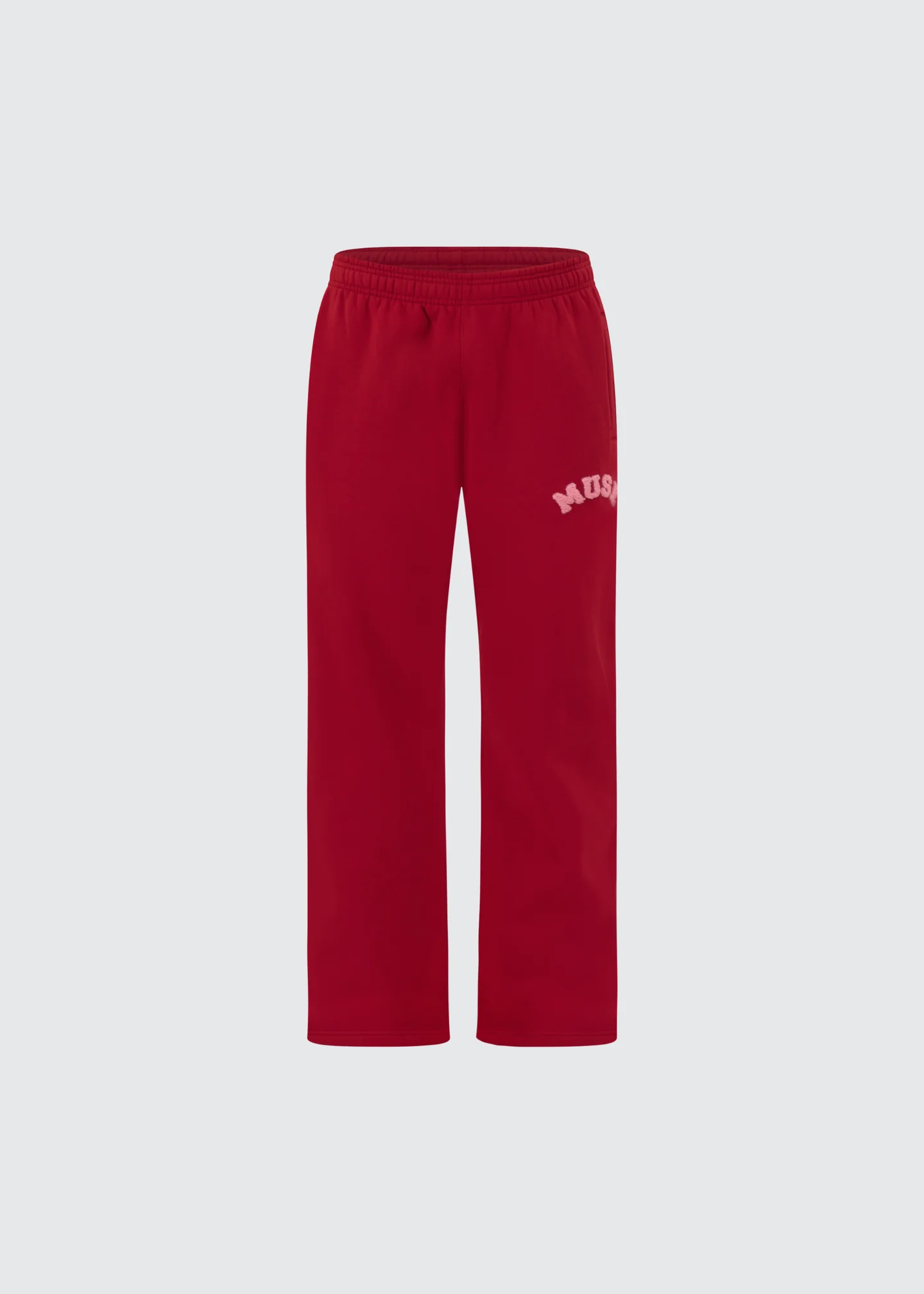 34_e5e26bc5-e3a7-466c-bcba-f1022d1cac50 Heavyweight Chenille Straight Joggers - Cherry