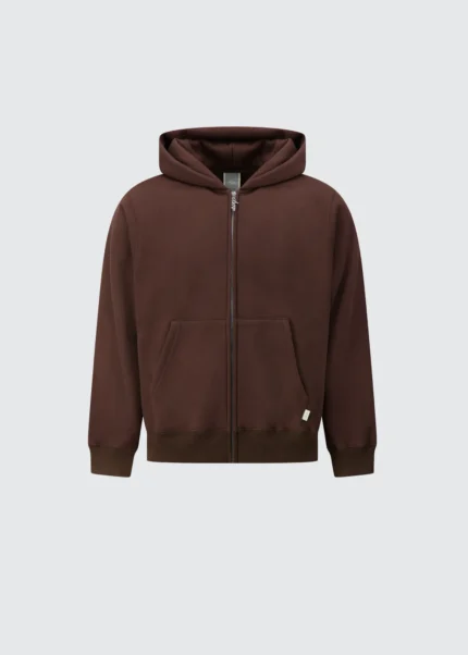 Muse Heavyweight Zip Up - Chocolate