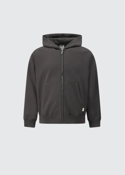 Muse Heavyweight Zip Up - Charcoal