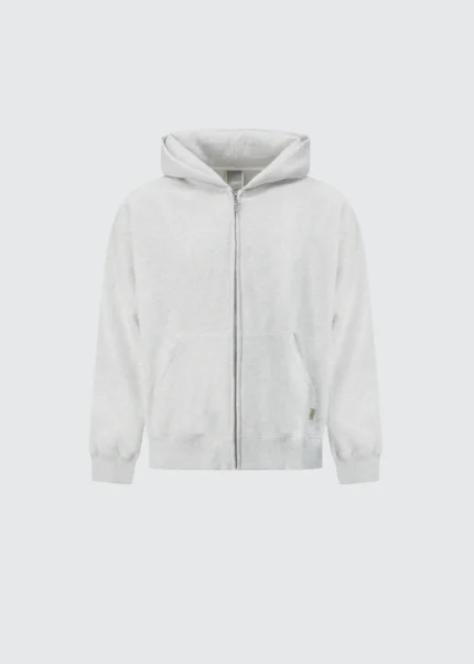 Muse Heavyweight Zip Up - Ash Grey