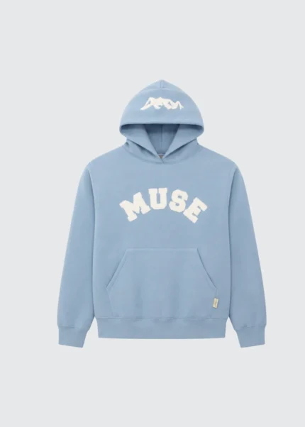 Muse Heavyweight Chenille Hoodie - Celeste Blue