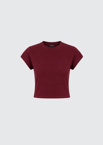 Muse Soft Cotton Mini Tee - Cabernet