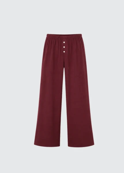 Muse Soft Cotton Pants - Cabernet