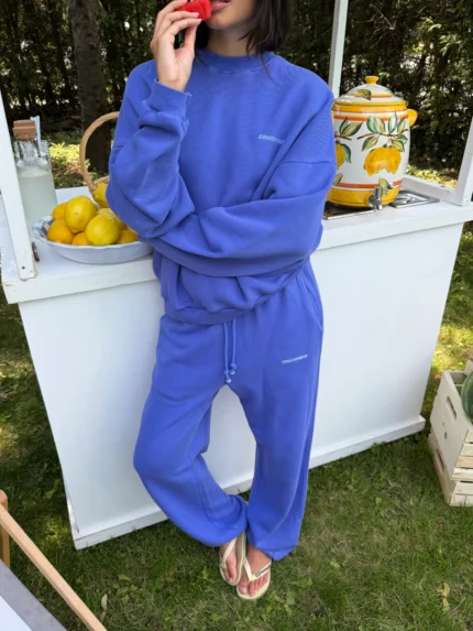 Muse French Terry Joggers - Blue Raspberry