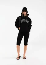 Muse Heavyweight Diamond Hoodie - Black
