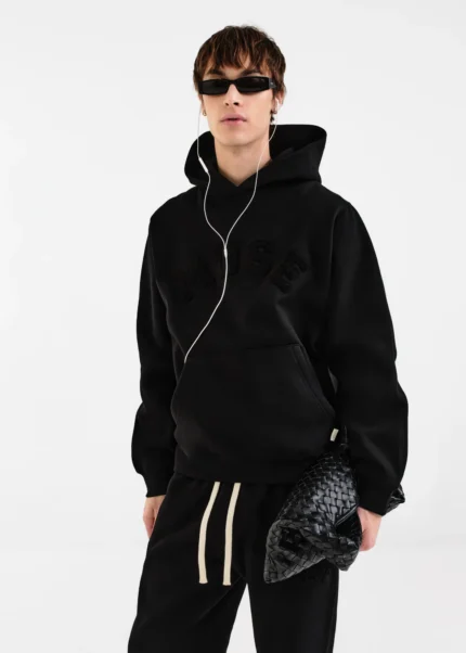 Muse Heavyweight Chenille Hoodie - Coal Black