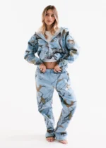 Muse Heavyweight Camo Zip Up - Glacier