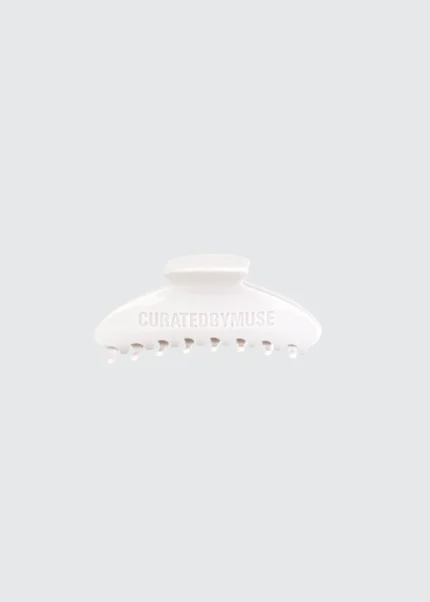 Muse Claw Clip - White Linen