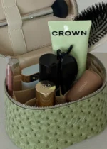 The Mini Vanity Case - Matcha Ostrich
