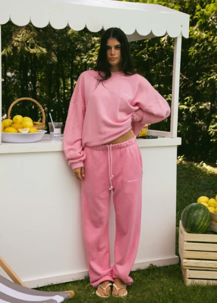 Muse French Terry Joggers - Pink Lemonade