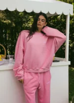 Muse French Terry Sweatshirt - Pink Lemonade