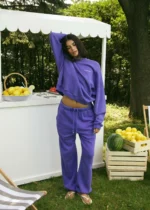 Muse French Terry Sweatshirt - Blue Raspberry