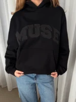 Muse Heavyweight Scholar Hoodie - Black