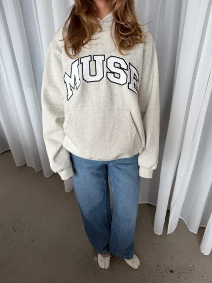 Muse Heavyweight Scholar Hoodie - Ash Oat