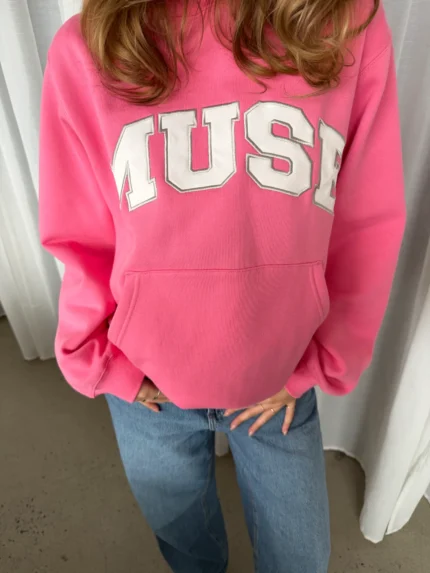 Muse Heavyweight Scholar Hoodie - Pink