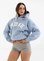 Muse Heavyweight Chenille Hoodie - Celeste Blue