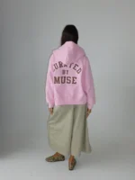Muse Heavyweight Zip Up - Baby Pink