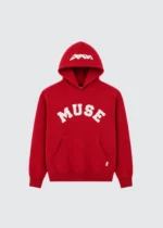 Muse Heavyweight Chenille Hoodie - Ivy Red