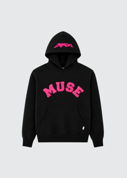 Muse Heavyweight Chenille Hoodie - Black Taffy