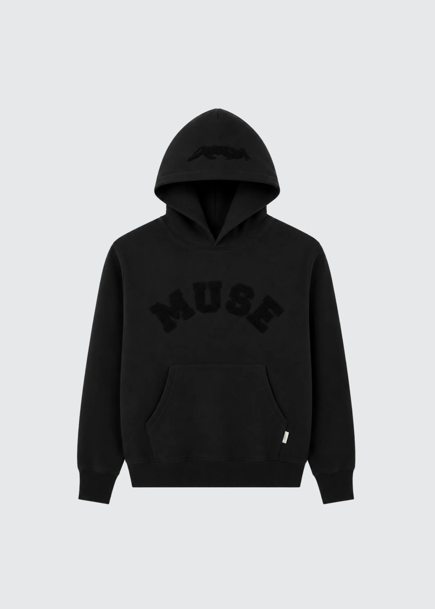 PRODUCTSHOT-UPDATEDWEBSITE_21 Muse Heavyweight Chenille Hoodie - Coal Black