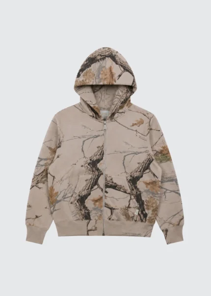 Muse Heavyweight Camo Zip Up - Canyon