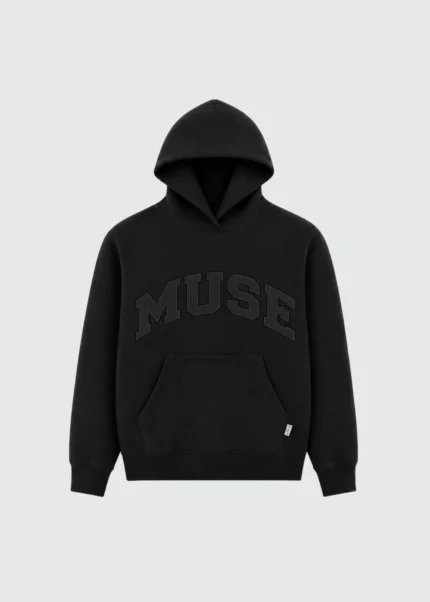 Muse Heavyweight Scholar Hoodie - Black