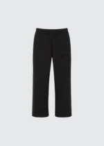 Muse Heavyweight Chenille Straight Joggers - Coal Black