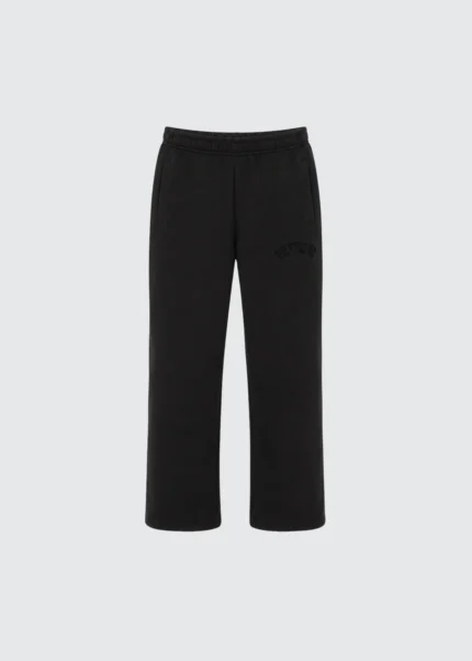 Muse Heavyweight Chenille Straight Joggers - Coal Black