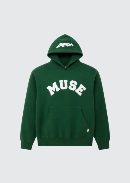 Muse Heavyweight Chenille Hoodie - Green Pine