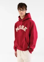 Muse Heavyweight Chenille Hoodie - Ivy Red