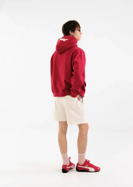Muse Heavyweight Chenille Hoodie - Ivy Red