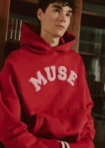 Muse Heavyweight Chenille Hoodie - Cherry