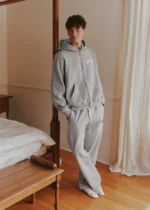 Muse Heavyweight Chenille Straight Joggers - Dove